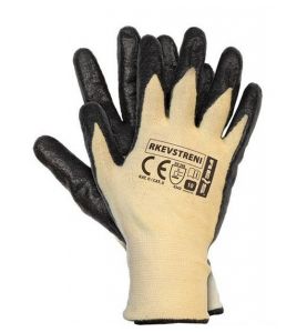 Rękawice powlekane wykonane z przędzy stretch-kevlar RKEVSTRENI – zdjęcie 1