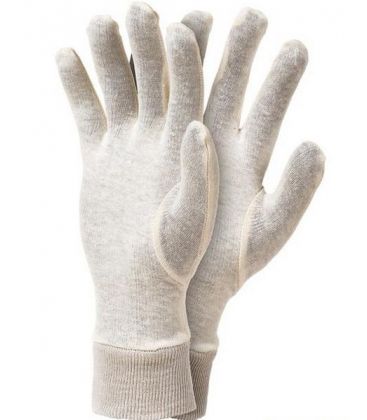 Rękawice dziane, bawełniane ze ściągaczem RWKS