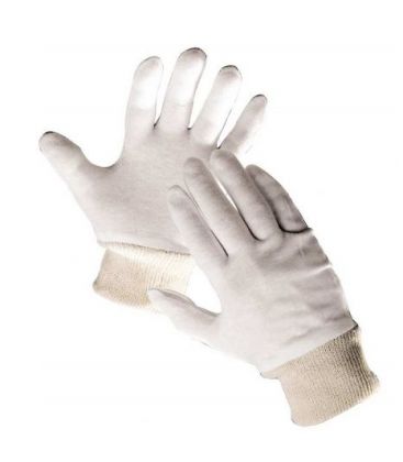 Rękawice ochronne bawełniane ze ściągaczem  TIT