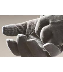 Rękawice bawełniane czarne z mikronakropieniem PCV, frak BUSTARD