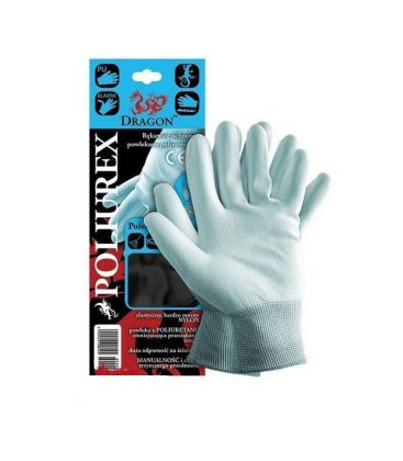 Rękawice ochronne wykonane z nylonu, powlekane POLIUREX
