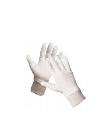 Rękawice bawełniane białe ze ściagaczem CORMORAN