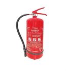 Gaśnica proszkowa 6 kg z opaską przeznaczona do gaszenia pożarów grupy ABC BX-GP-6XABC-O