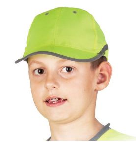 Czapka z daszkiem w kolorze fluorescencyjnym dla dzieci CZFLUO-KIDS