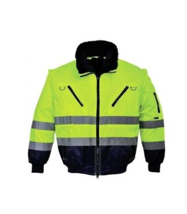 KURTKA OSTRZEGAWCZA 3w1 OCIEPLANA PILOTKA PJ50