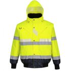 Kurtka Wodoodporna z tkaniny fluorescencyjnej Glowtex 3 w 1 G465
