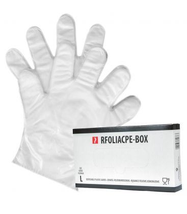 Rękawice foliowe RFOLIACPE-BOX rozm. L