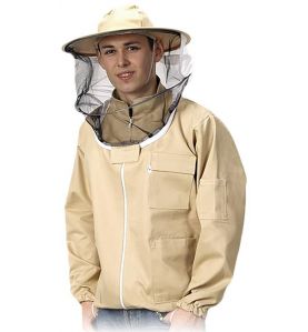 Bluza pszczelarska z kapeluszem rozpinana BEE-JAC22