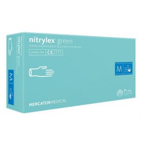 Rękawice nitrylowe bezpudrowe nitrylex® green – zdjęcie 1