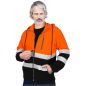 Bluza polarowa z pasami odblaskowymi z kapturem POLSTRIP-HD