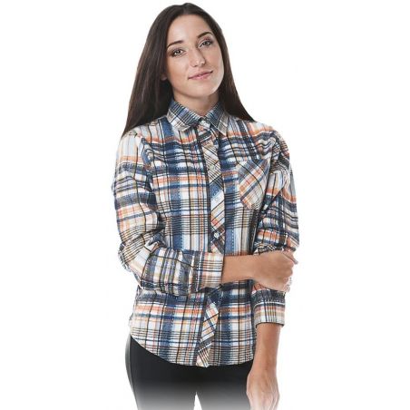 Koszula flanelowa w kratę damska KFL