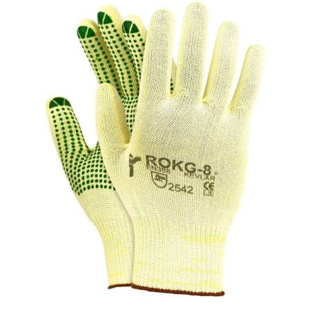 Rękawice Kevlar® HD antyprzecięciowe z PCV poziom 5 EN388