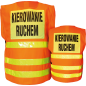 Kamizelka ostrzegawcza z napisem "Kierowanie ruchem"