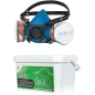 Zestaw: półmaska SECURA 3100-CHEM filtropochłaniaczy typu 3031 A2 R