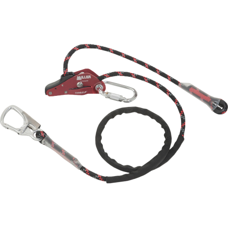 Lina pozycjonująca HandZup® z karabińczykiem typu twist lock i osłoną ochronną