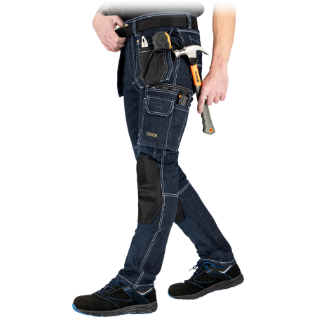Spodnie ochronne do pasa wykonane z jeansu męskie JEANS415-T