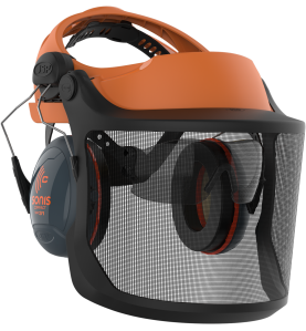 Osłona twarzy z nausznikami i okularami EVOGuard® M2 – zdjęcie 1