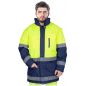 Kurtka robocza zimowa odblaskowa BLUE-YELLOW-J