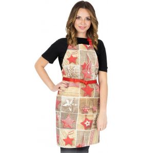 Fartuch z regulacją na szyi F-CHRISTMAS