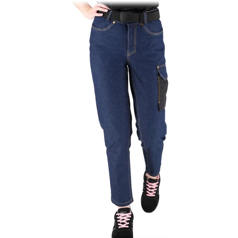 Elastyczne spodnie ochronne do pasa, damskie JEANS-L727