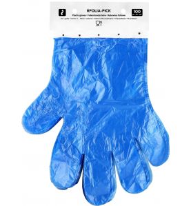 Rękawice foliowe HDPE – jednorazowe, 100 szt., do żywności