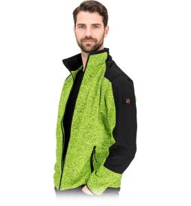 Bluza ochronna męska polarowa softshell z odblaskami REGULAR