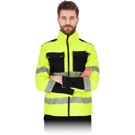 Męska kurtka softshell ochronna z odblaskami 260 g/m² REGULAR