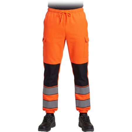 Spodnie ochronne dresowe męskie fluorescencyjne z odblaskami | BHP