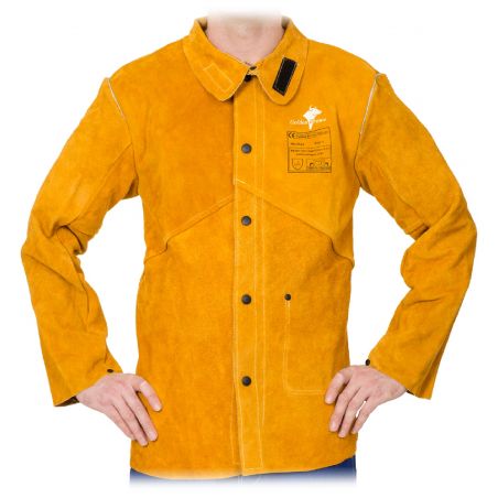 Skórzana kurtka spawalnicza Golden Brown™ trudnopalna