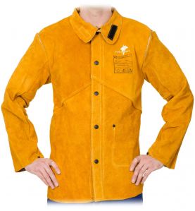 Skórzana kurtka spawalnicza Golden Brown™ trudnopalna