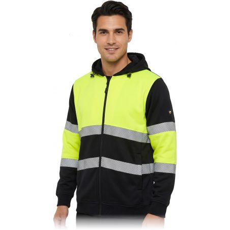 Bluza ochronna SUNSET męska z odblaskami i kapturem | Bluza robocza