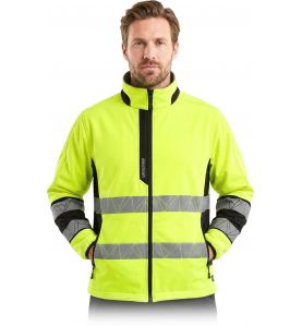 Kurtka ochronna KRAST softshell męska odblaskowa robocza