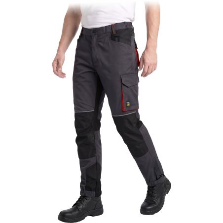 Spodnie robocze FORTREK męskie stretch wzmocnienia BHP 240 g