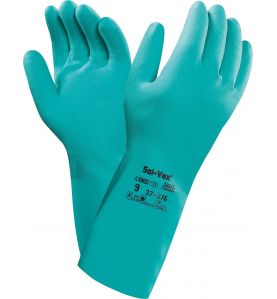 Rękawice chemiczne Solvex 37-676 – nitrylowe, EN 374